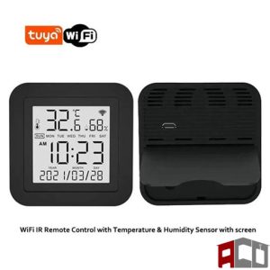 کنترلر ir با سنسور دما و رطوبت و مانیتور
