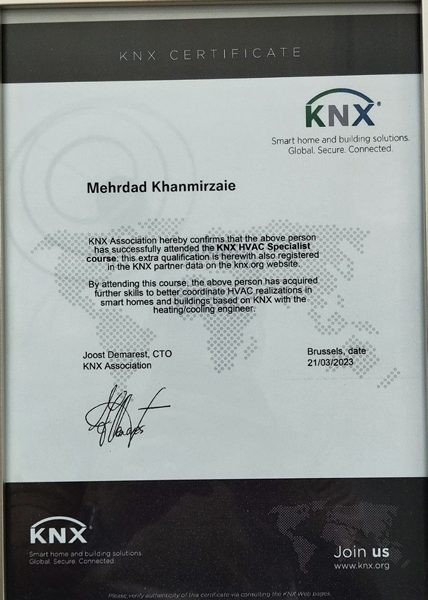 مدرک knx