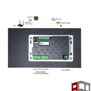 تاچ پنل 10 اینچ 8 خروجی jx10