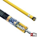 موتور پرده aok مدل am45 رنگ زرد